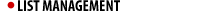 List Management